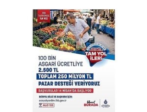 İstanbul’da Toplumsal Yardımlar Genişliyor