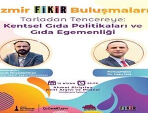 “İzmir FİKİR Buluşmaları”nda gündem besin olacak
