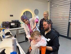 Kaan’ın birinci saç bölümü tatlı bir anıya dönüştü