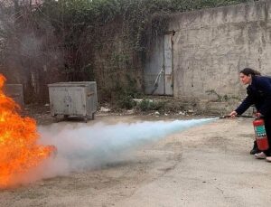 KOBİTEM’in yangın eğitimi ile hastaneler inançta