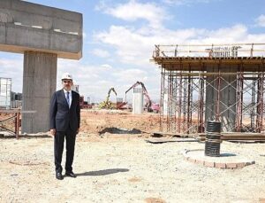 Lider Altay İnşası Süren TÜMOSAN Kavşağı’nda İncelemelerde Bulundu