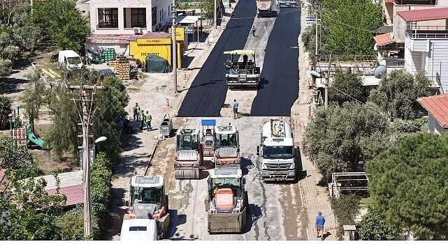 Lider Çerçioğlu’nun Çalışmaları ile Akbük Yolu Yenileniyor