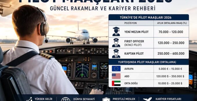Pilot Maaşları 2026: Güncel Rakamlar, Şaşırtıcı Artışlar ve Detaylı Rehber (7 Kritik Faktör)