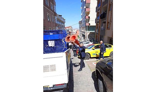 Zümrütevler ve Fındıklı mahallelerinde kaldırım ve yol işgalleri kaldırıldı