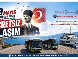 19 Mayıs’ta toplu taşıma fiyatsız