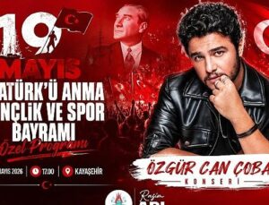 Gençlik ve Spor Bayramı’nda Özgür Can Çoban Sahne Alacak