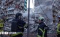 Massive Russian strikes across Ukraine leave one dead, officials say