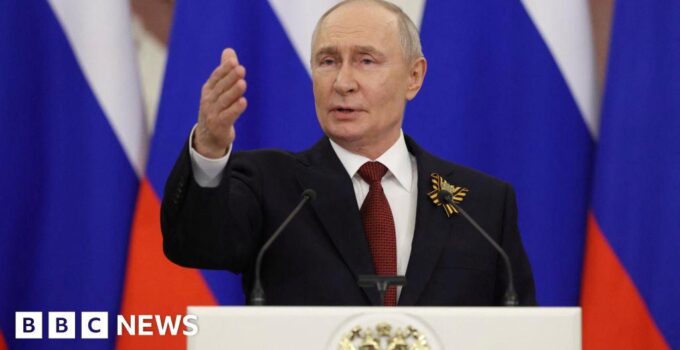 Putin says he thinks Ukraine conflict ‘coming to an end’