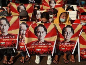 Son of Myanmar’s ousted leader appeals to Macron for help in securing proof of life
