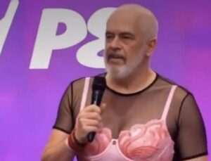 Albania’s PM posts AI video of himself in miniskirt in swipe at online influencers