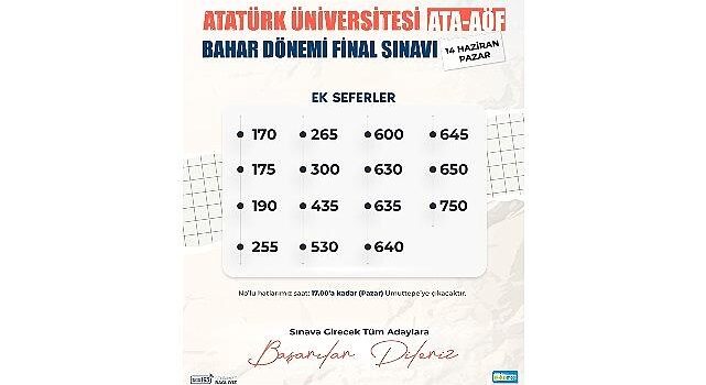 ATA-AÖF imtihanına 15 farklı sınır takviyesi