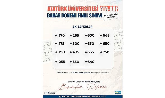 ATA-AÖF imtihanına 15 farklı sınır takviyesi