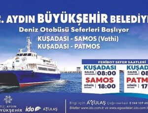 Aydın Büyükşehir Belediyesi’nin Deniz Otobüsü Seferleri Başladı