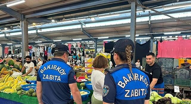 Bakırköy Zabıtasından Pazarlarda Sıkı Kontrol