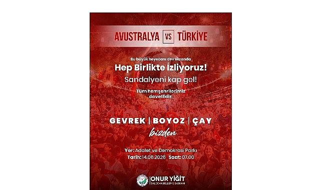 Balçova’da Ulusal Heyecan Dev Ekrana Taşınıyor