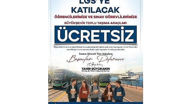 Büyükşehir ile LGS’de ulaşım mahzuru yok
