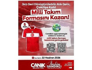 Canik Belediyesi Yeniden Alkışları Topladı: Atık Getirene Ulusal Ekip Forması İkram