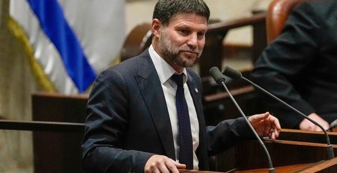 France bars Israel’s Smotrich as others push back against Israeli settlement expansion