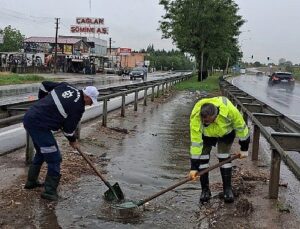 Büyükşehir kuvvetli sağanak imtihanını muvaffakiyetle geçti