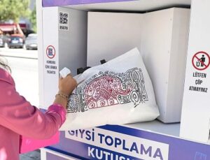 Konaklıların eski giysileri çöpe değil geri dönüşüme gidiyor