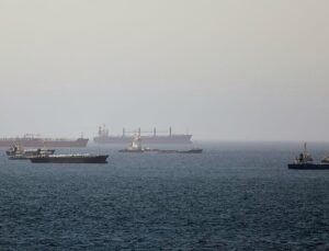 Oil tanker hit by ‘unknown projectile’ in Strait of Hormuz, British military says