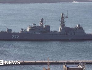 Russian warship carried out firing exercise off Plymouth coast